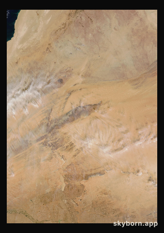 The Earth on 5 January 2022 · Eye of the Sahara, Mauritania