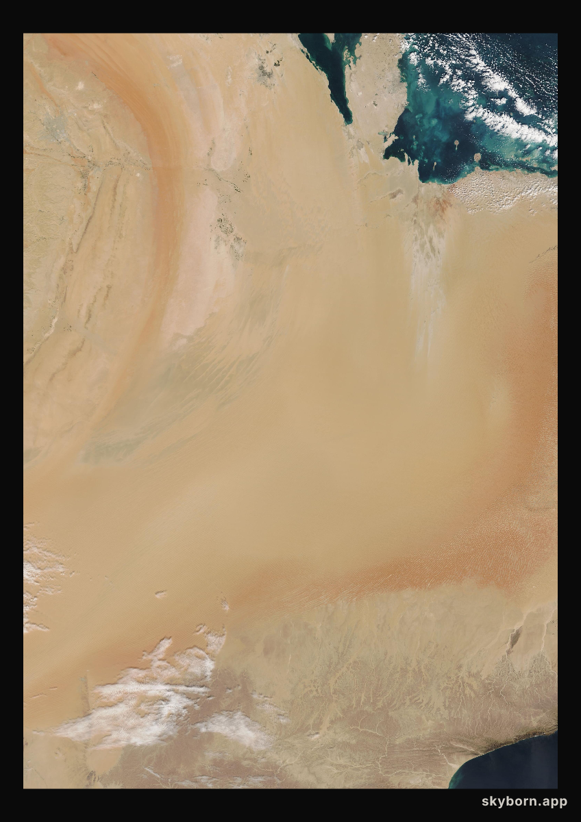 The Earth on 6 January 2022 · Empty Quarter, Arabia