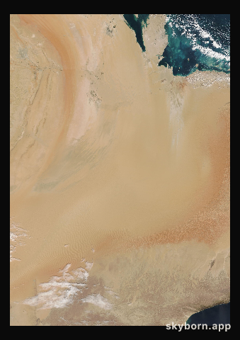 The Earth on 6 January 2022 · Empty Quarter, Arabia