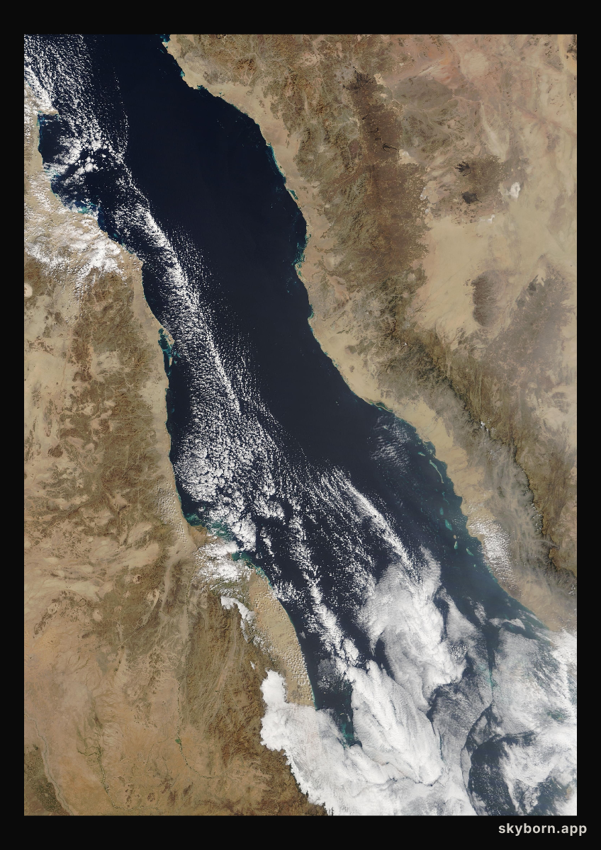 The Earth on 6 February 2022 · Red Sea
