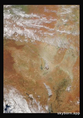 The Earth on 9 February 2022 · Lake Eyre, Australia