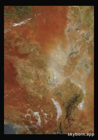 The Earth on 10 February 2022 · Lake Eyre, Australia