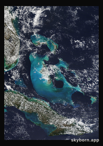 The Earth on 17 February 2022 · Bahamas