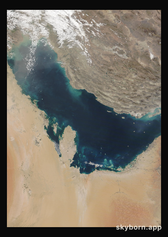 The Earth on 19 February 2022 · Persian Gulf