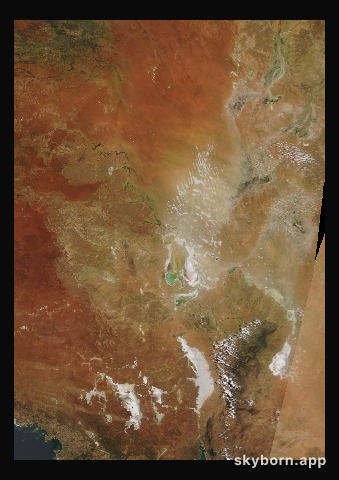 The Earth on 24 February 2022 · Lake Eyre, Australia