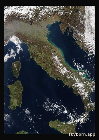 The Earth on 10 March 2022 · Italy and the Adriatic