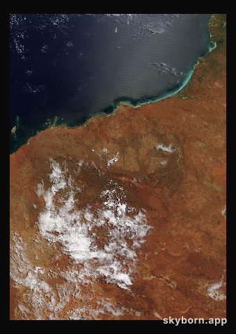The Earth on 11 March 2022 · Pilbara, Western Australia