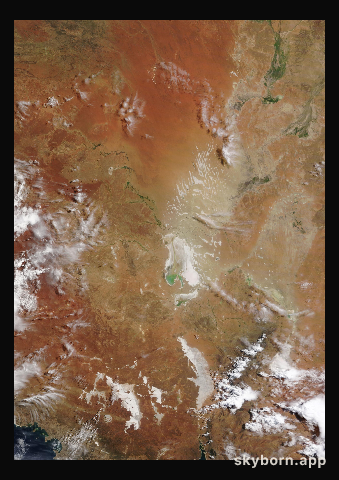 The Earth on 14 March 2022 · Lake Eyre, Australia