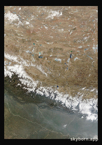 The Earth on 22 March 2022 · Himalaya and Tibet