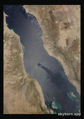 The Earth on 2 April 2022 · Red Sea