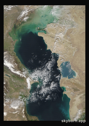 The Earth on 3 April 2022 · Caspian Sea