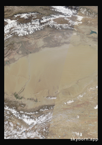 The Earth on 6 April 2022 · Taklamakan Desert