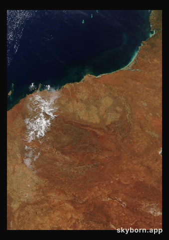 The Earth on 7 April 2022 · Pilbara, Western Australia