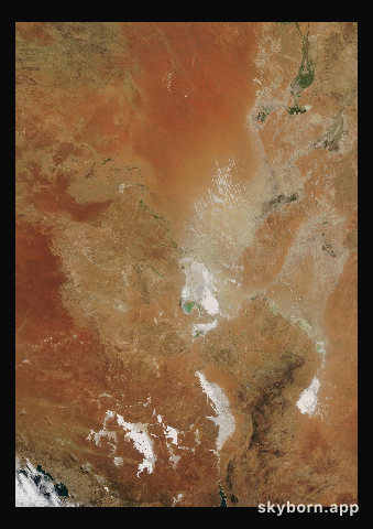 The Earth on 10 April 2022 · Lake Eyre, Australia