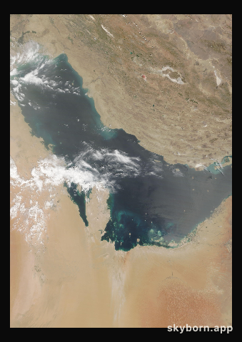 The Earth on 12 April 2022 · Persian Gulf