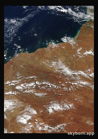 The Earth on 16 April 2022 · Pilbara, Western Australia