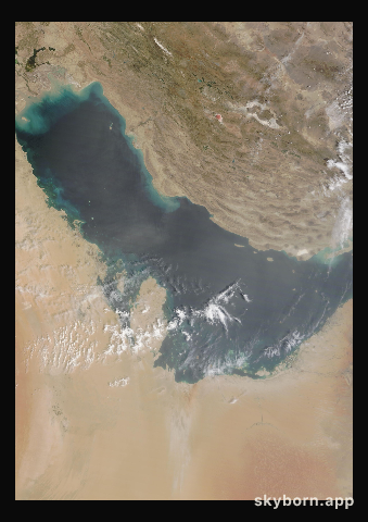 The Earth on 17 April 2022 · Persian Gulf