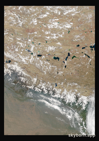 The Earth on 20 April 2022 · Himalaya and Tibet