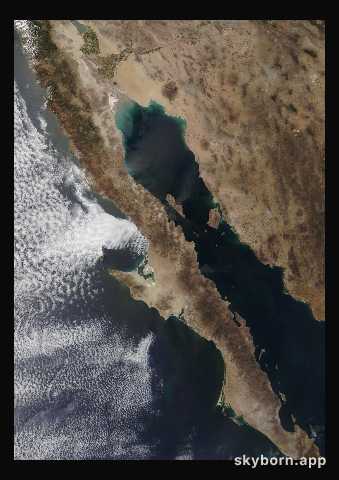The Earth on 28 April 2022 · Baja California