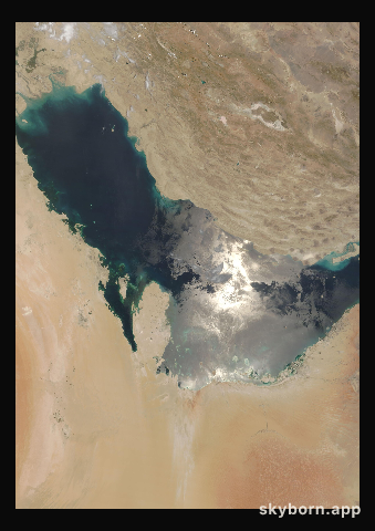 The Earth on 6 June 2022 · Persian Gulf