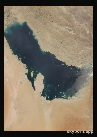 The Earth on 8 June 2022 · Persian Gulf