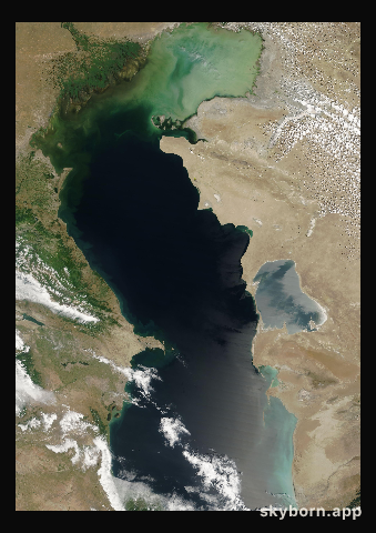 The Earth on 20 June 2022 · Caspian Sea