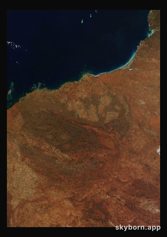 The Earth on 24 June 2022 · Pilbara, Western Australia