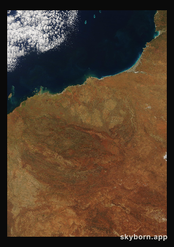 The Earth on 28 June 2022 · Pilbara, Western Australia