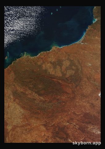 The Earth on 1 July 2022 · Pilbara, Western Australia