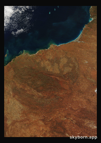 The Earth on 3 July 2022 · Pilbara, Western Australia