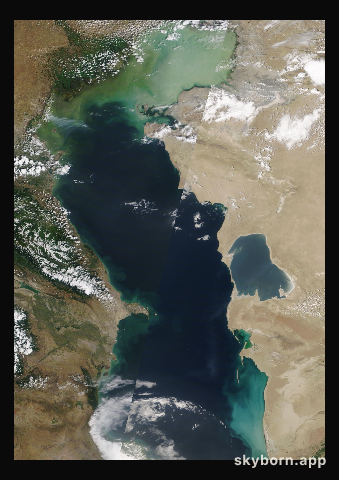 The Earth on 5 July 2022 · Caspian Sea