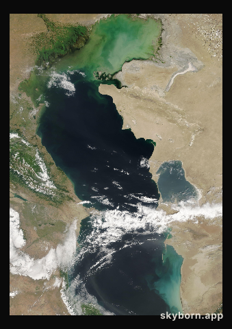 The Earth on 8 July 2022 · Caspian Sea