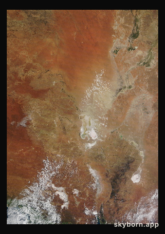 The Earth on 13 July 2022 · Lake Eyre, Australia