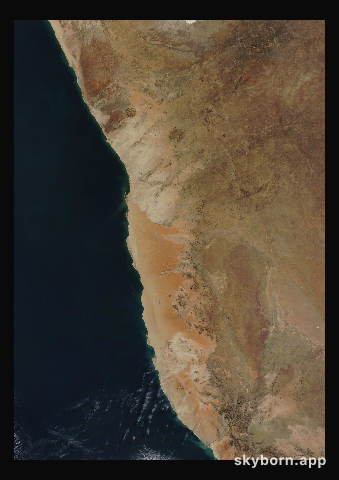 The Earth on 15 July 2022 · Namib Desert