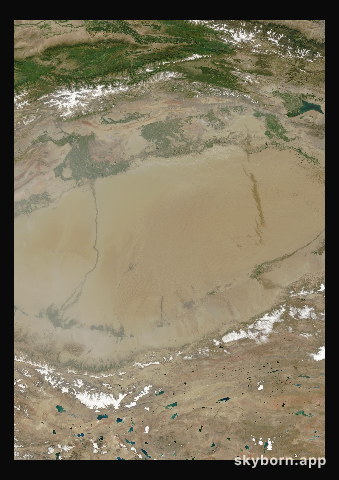 The Earth on 21 July 2022 · Taklamakan Desert