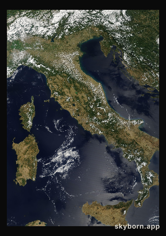 The Earth on 28 July 2022 · Italy and the Adriatic