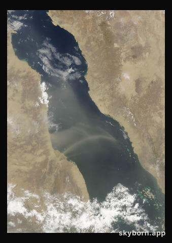 The Earth on 29 July 2022 · Red Sea