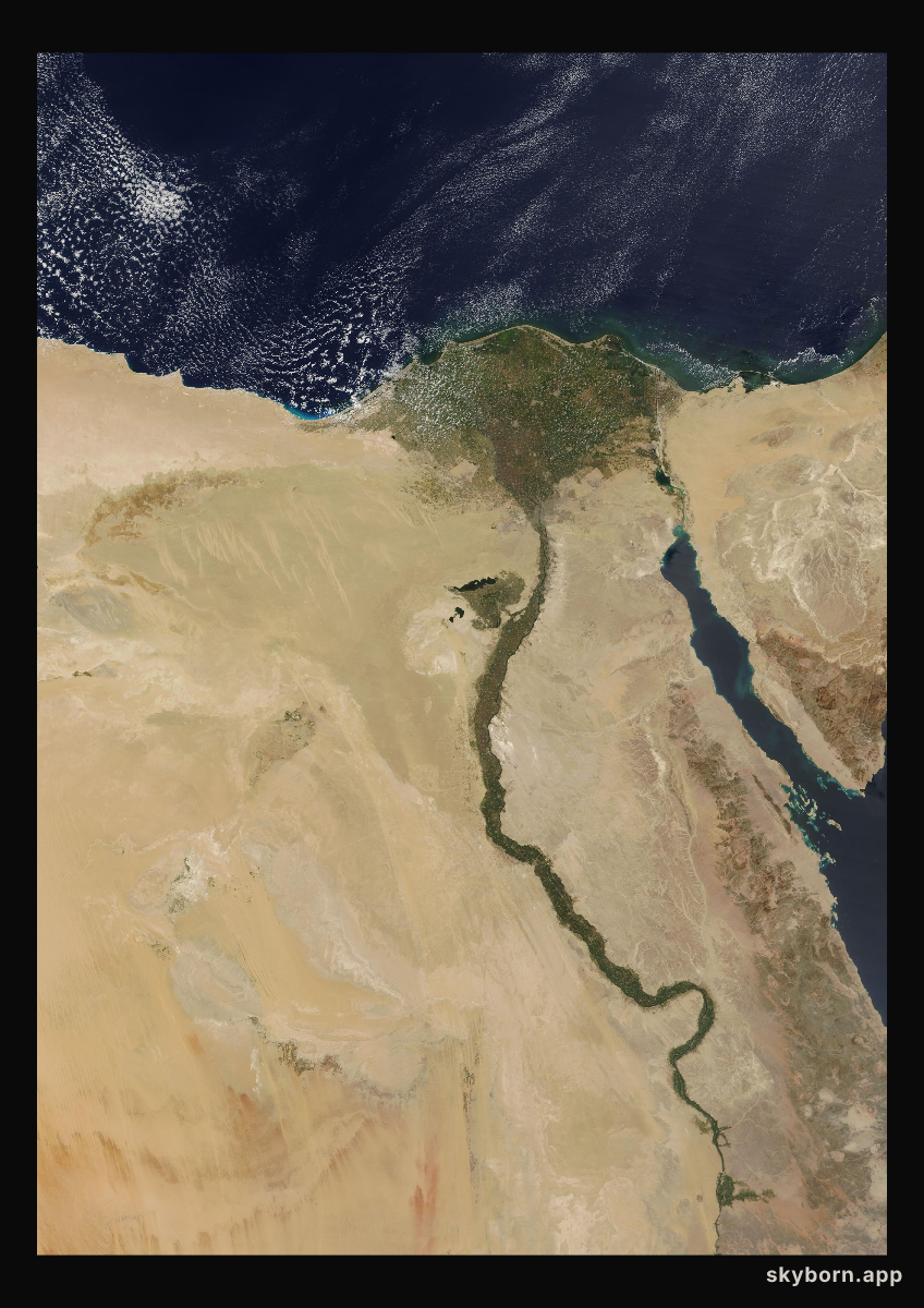 The Earth on 12 September 2022 · Nile Delta and Sinai