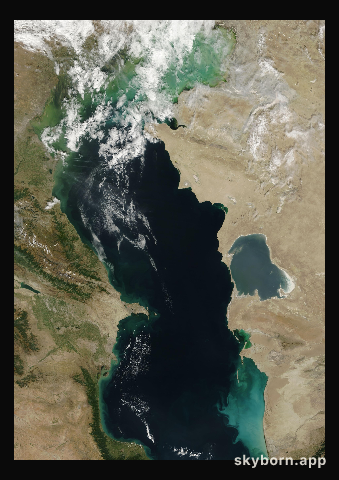 The Earth on 17 September 2022 · Caspian Sea
