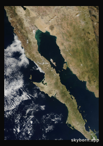 The Earth on 19 October 2022 · Baja California