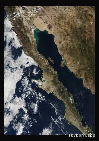 The Earth on 20 October 2022 · Baja California