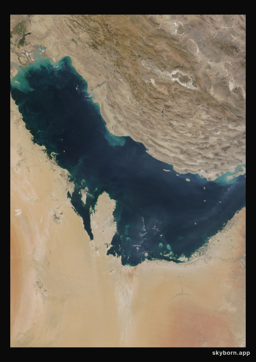 The Earth on 24 October 2022 · Persian Gulf