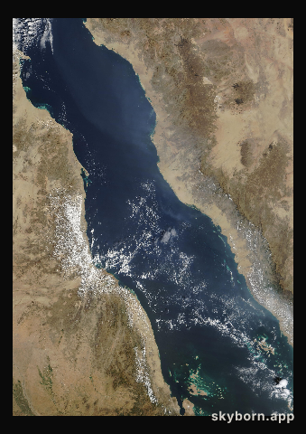 The Earth on 25 October 2022 · Red Sea