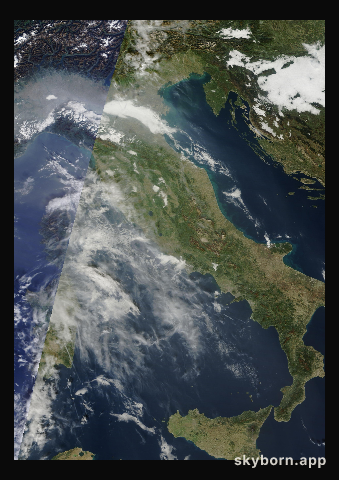 The Earth on 27 October 2022 · Italy and the Adriatic