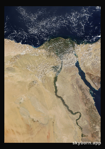The Earth on 2 November 2022 · Nile Delta and Sinai