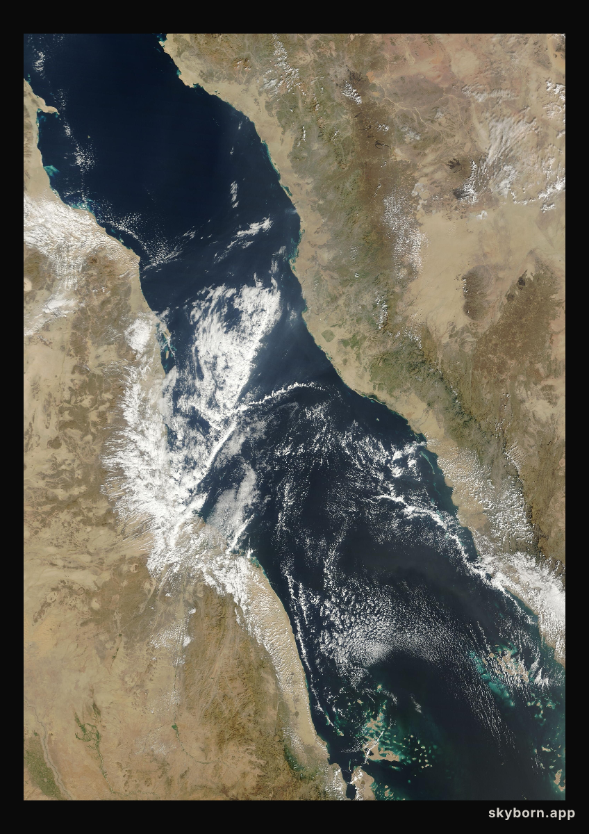 The Earth on 23 January 2023 · Red Sea