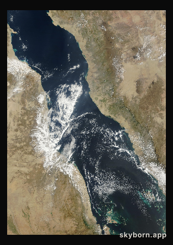 The Earth on 23 January 2023 · Red Sea