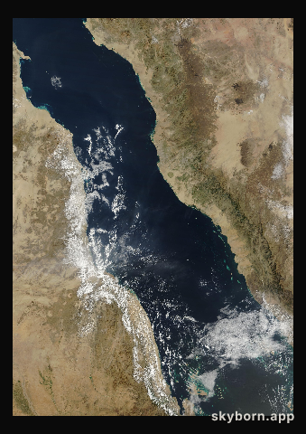 The Earth on 28 January 2023 · Red Sea