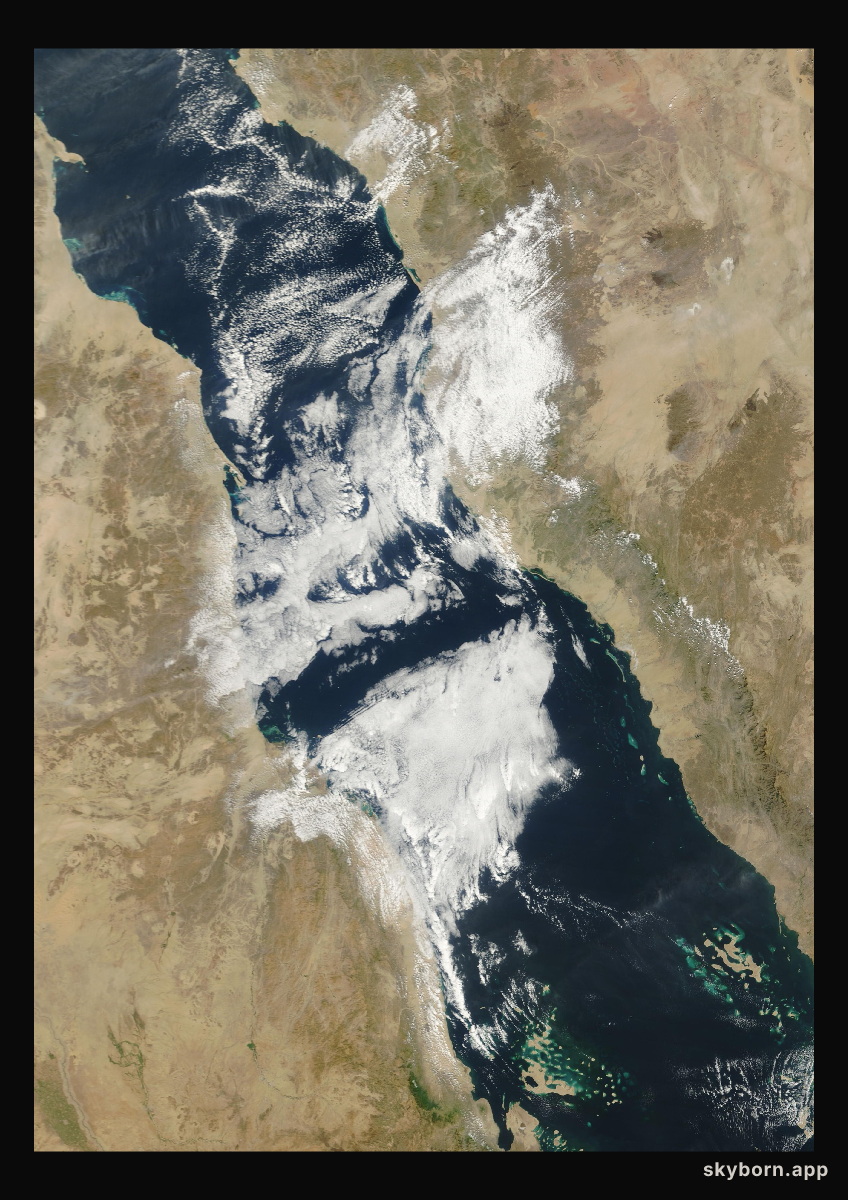 The Earth on 6 February 2023 · Red Sea