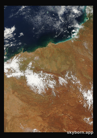 The Earth on 12 February 2023 · Pilbara, Western Australia